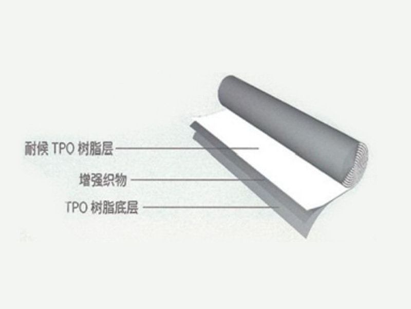 HDLY-TPO-P 織物內(nèi)增強熱塑性聚烯烴防水卷材